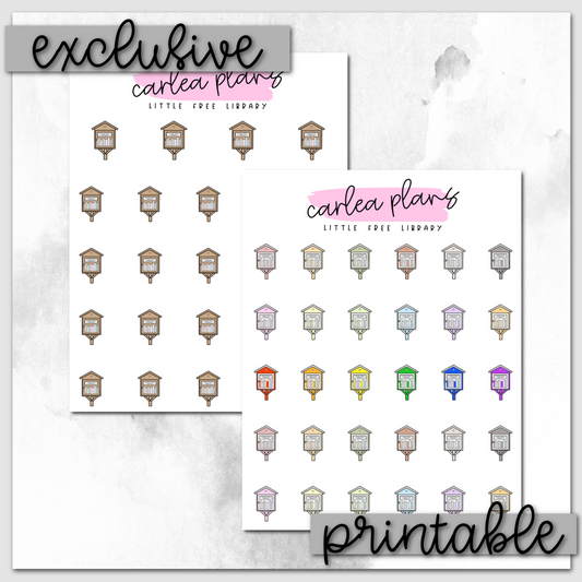Little Free Library Icons | Printable Icons