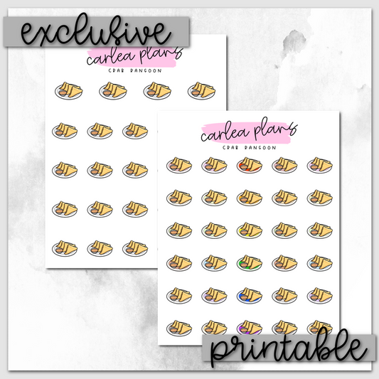 Crab Rangoon Icons | Printable Icons