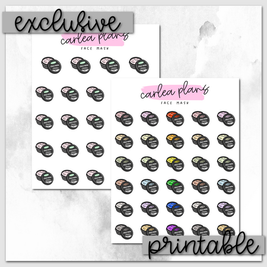 Facemask Icons | Printable Icons