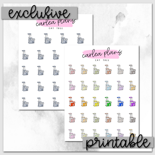 Cat Tree Icons | Printable Icons