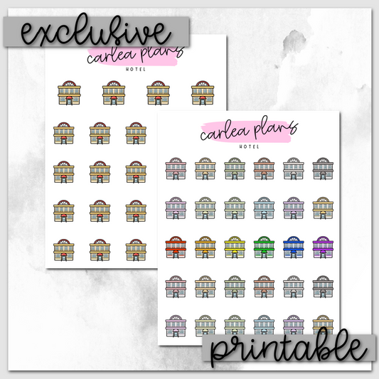 Hotel Icons | Printable Icons