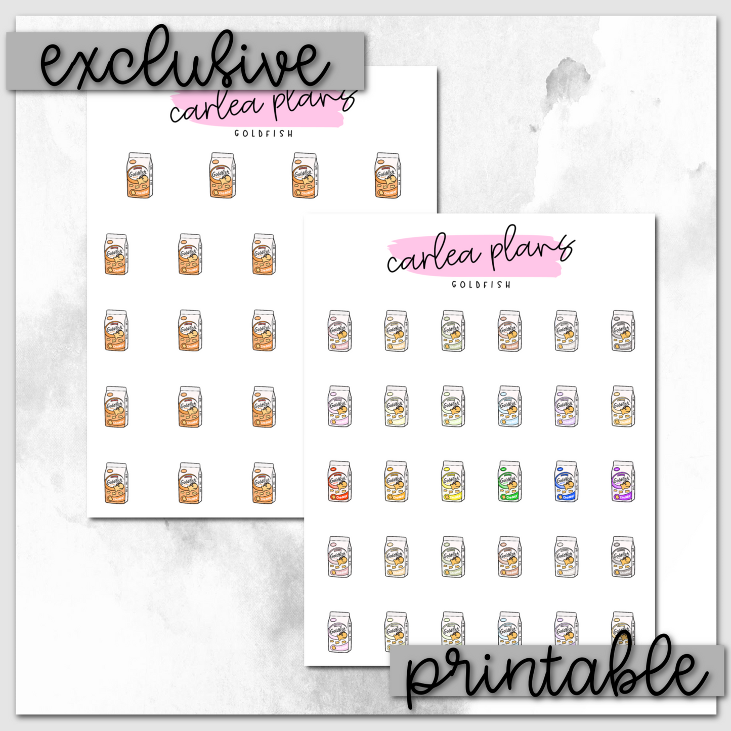 Goldfish Icons | Printable Icons