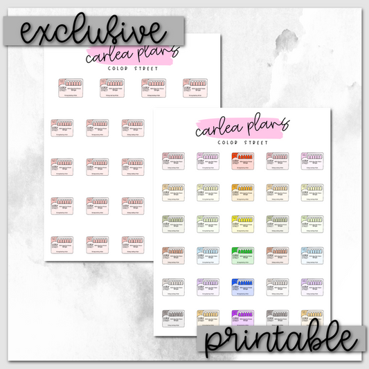 Color Street Icons | Printable Icons