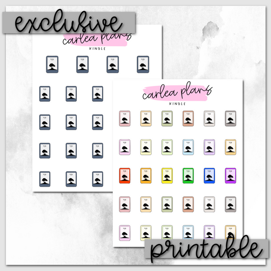 Kindle Icons | Printable Icons
