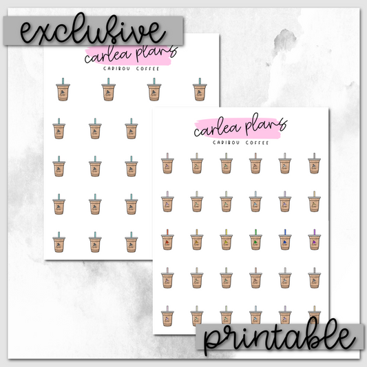 Caribou Coffee Icons | Printable Icons