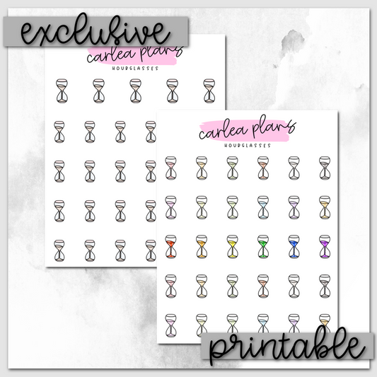 Hourglass Icons | Printable Icons