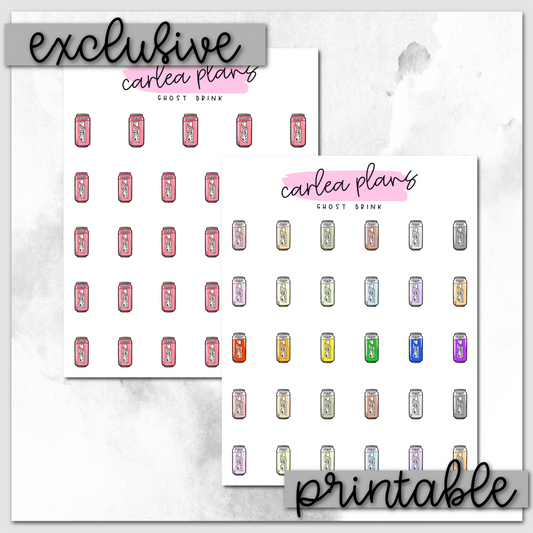 Ghost Drink Icons | Printable Icons