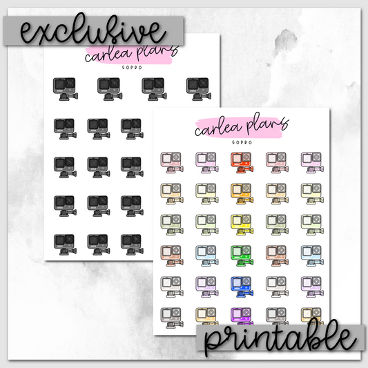 Go Pro Icons | Printable Icons