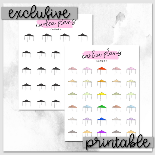 Canopy Icons | Printable Icons