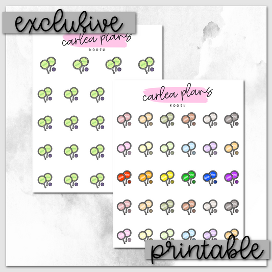 Koosh Icons | Printable Icons