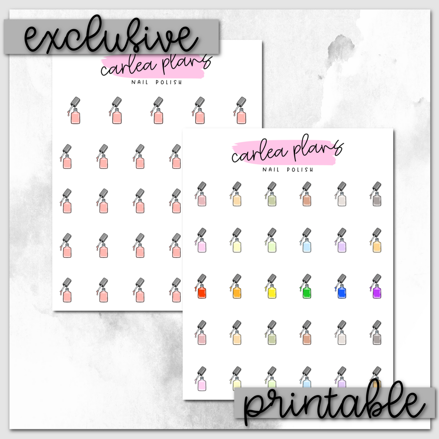 Nail Polish Icons | Printable Icons