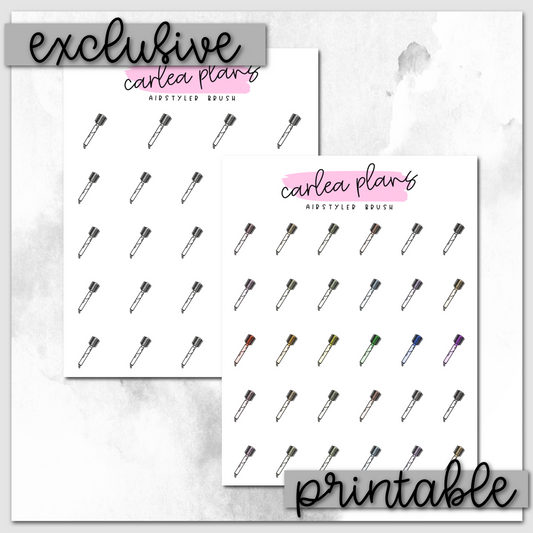 Airstyler Brush Icons | Printable Icons