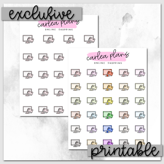 Online Shopping Icons | Printable Icons