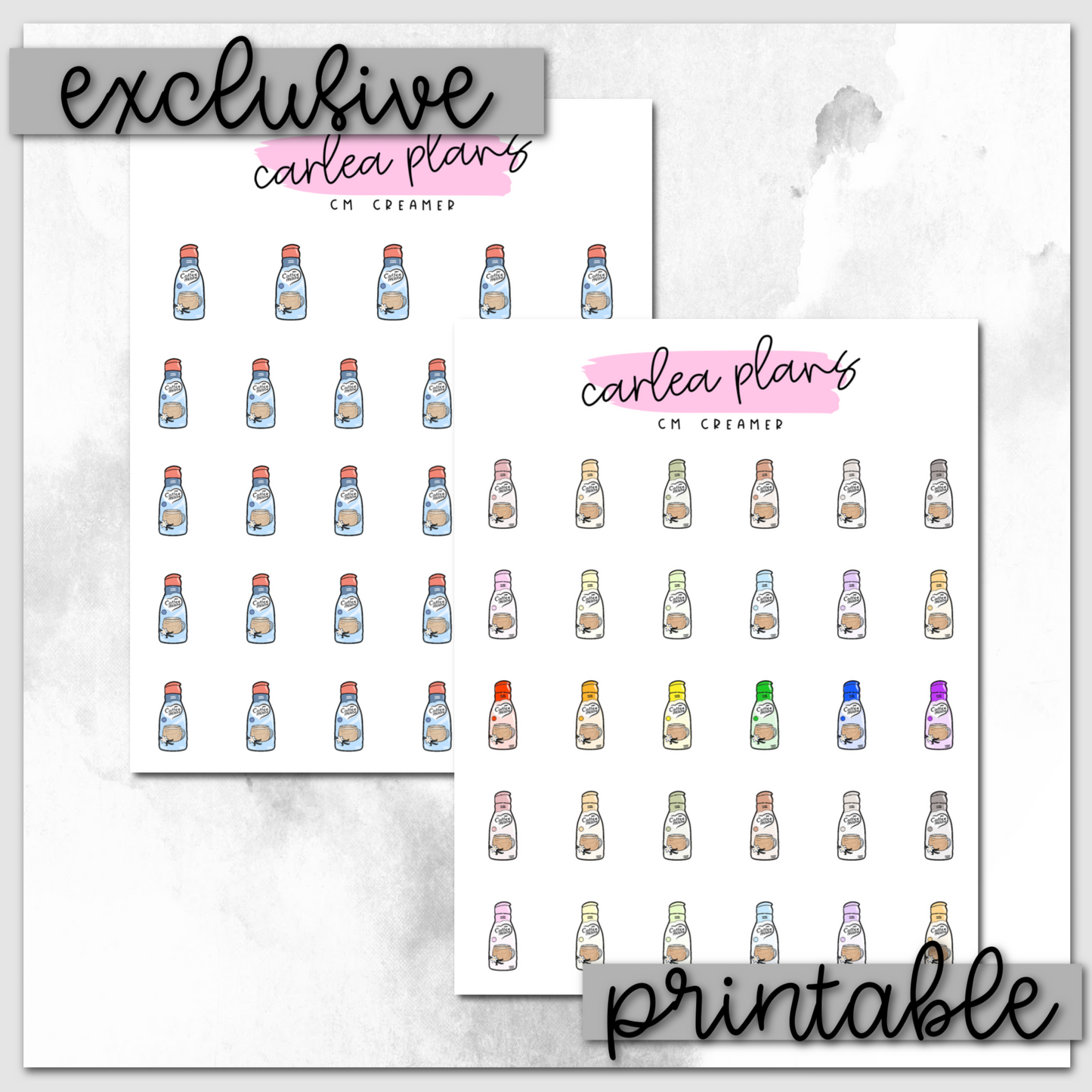 CM Creamer Icons | Printable Icons