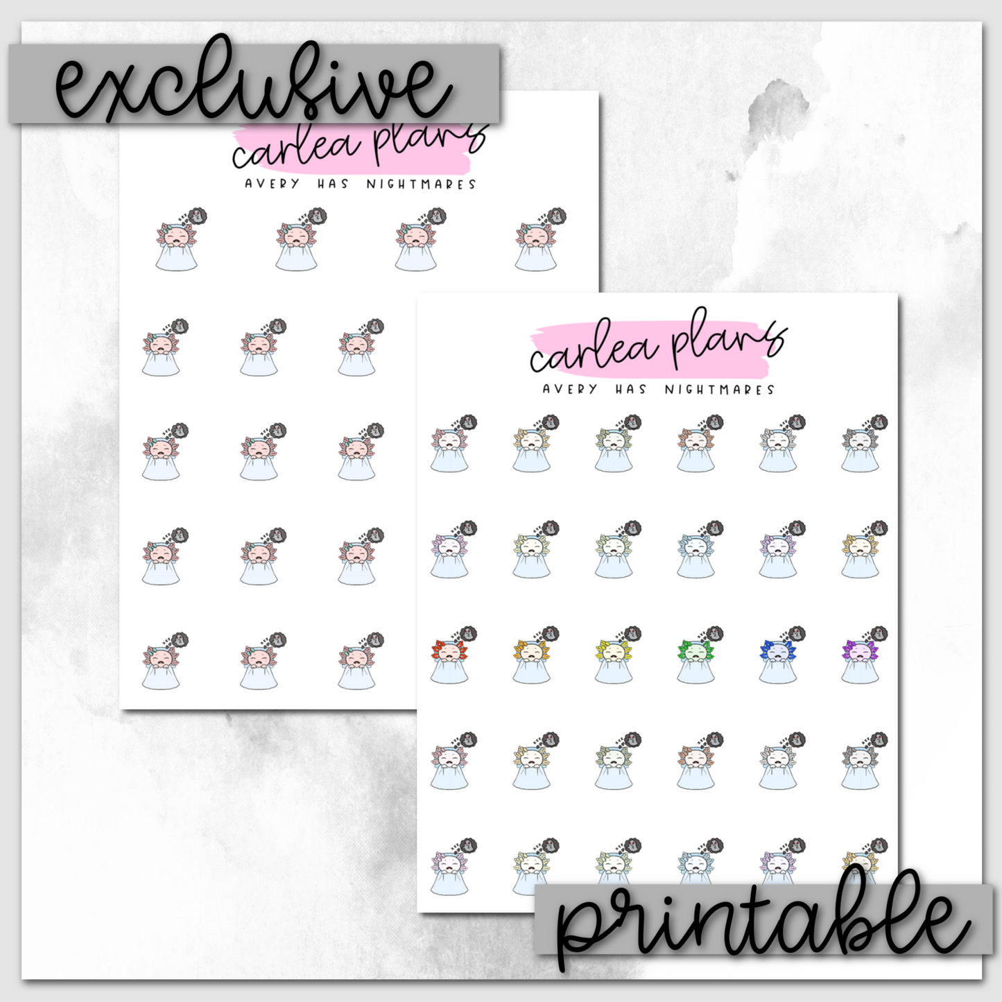 Avery Has Nightmares Icons | Printable Characters