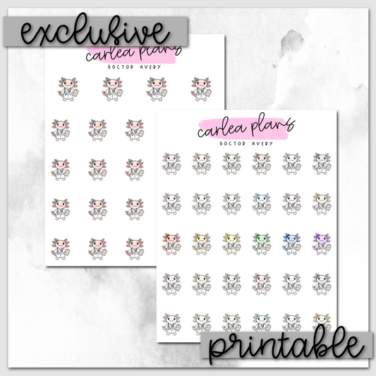 Doctor Avery Icons | Printable Characters