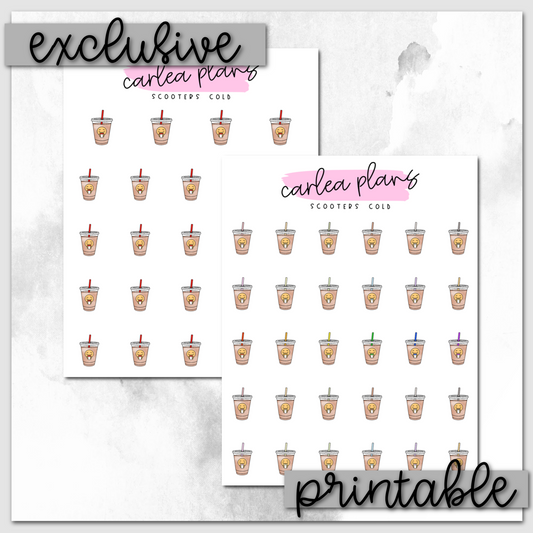 Scooters Cold Cup Icons | Printable Icons