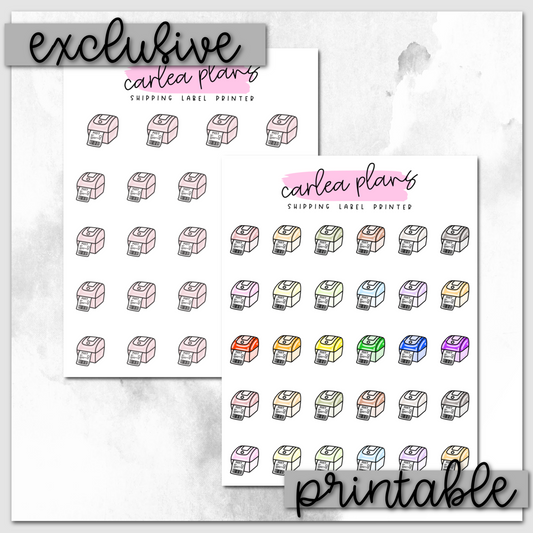 Shipping Label Printer Icons | Printable Icons