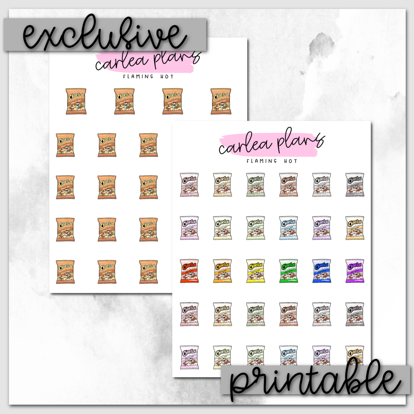 Flaming Hot Icons | Printable Icons