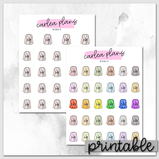 Robe Icons | Printable Icons