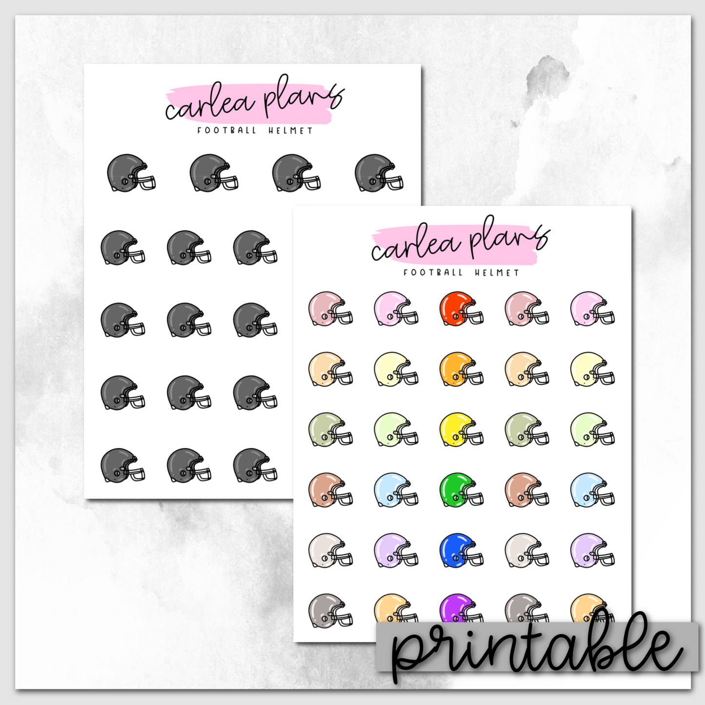 Football Helmet Icons | Printable Icons