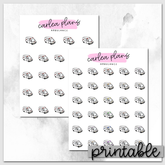 Ambulance Icons | Printable Icons