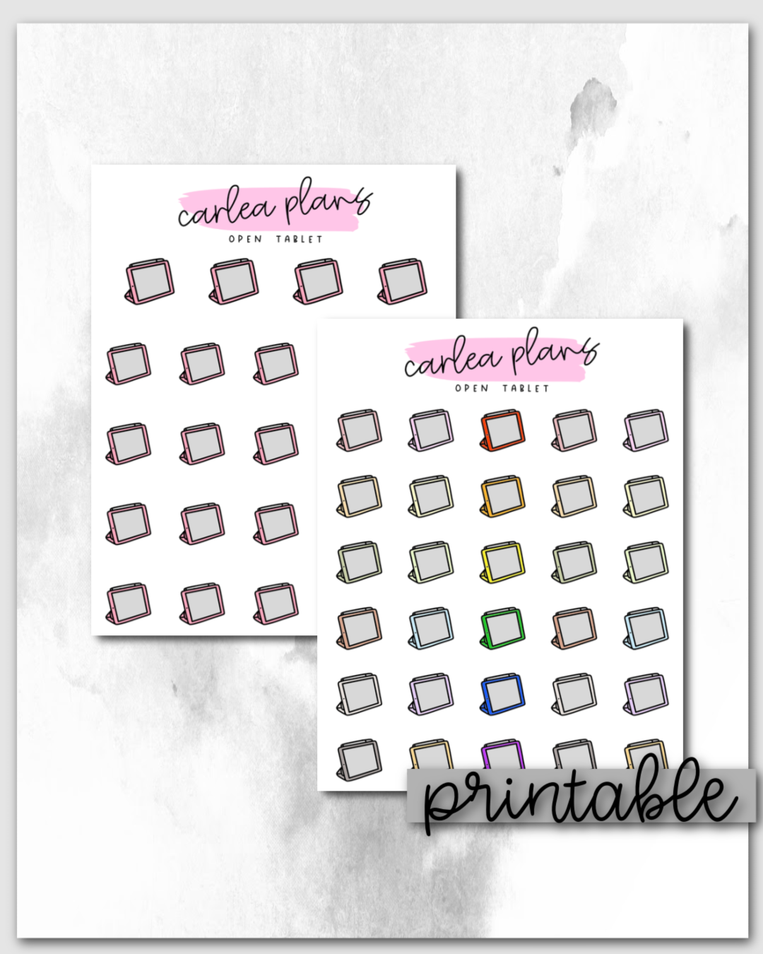 Open Tablet Icons | Printable Icons