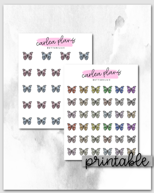 Butterfly Icons | Printable Icons