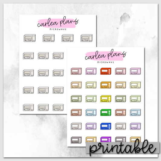 Microwave Icons | Printable Icons