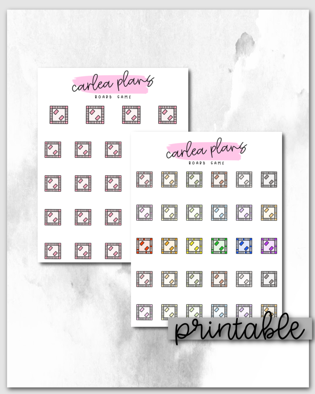 Board Game Icons | Printable Icons