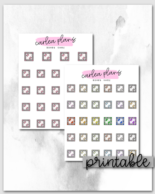 Board Game Icons | Printable Icons