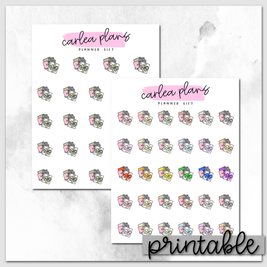 Planner Gift Icons | Printable Icons