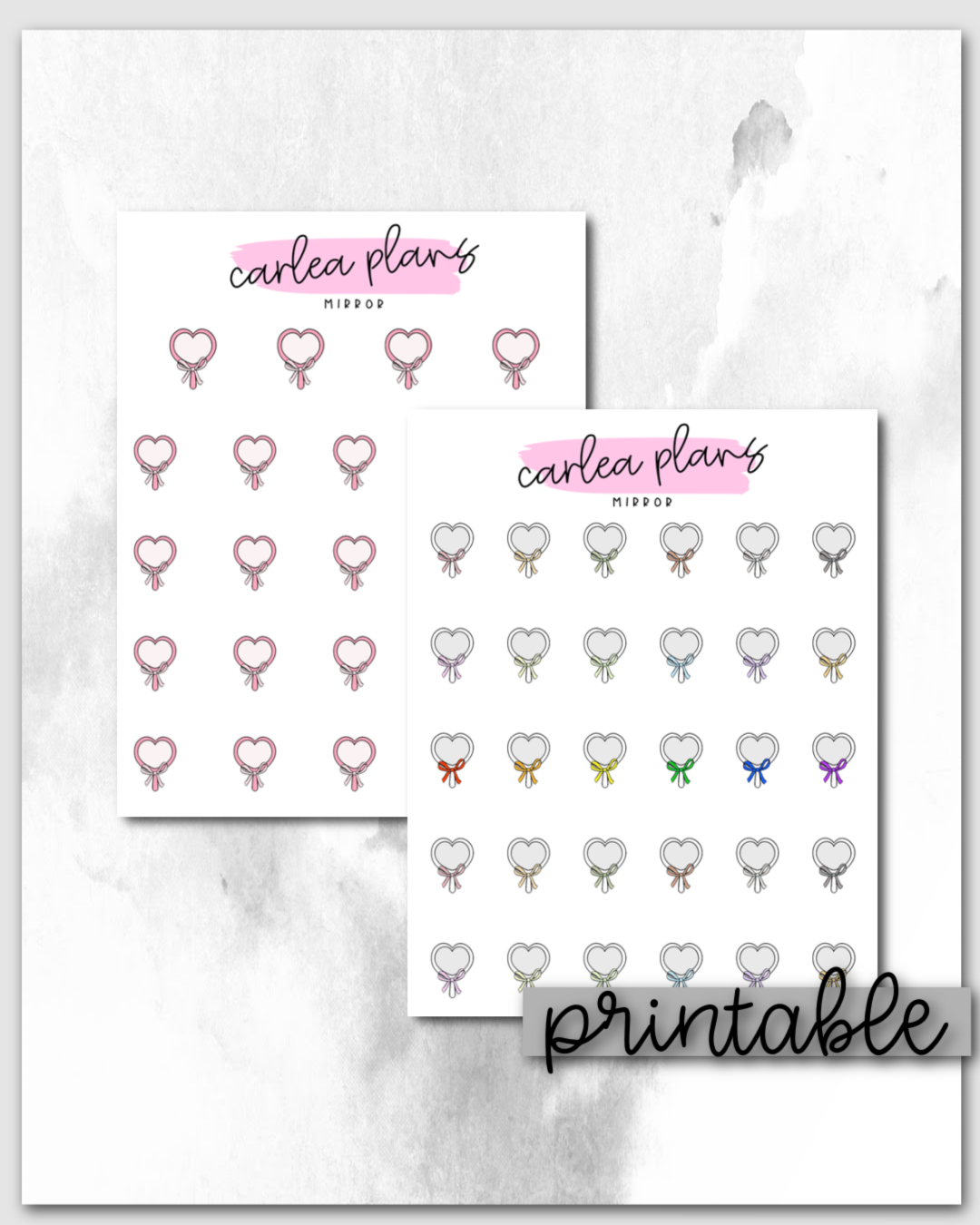 Mirror Icons | Printable Icons