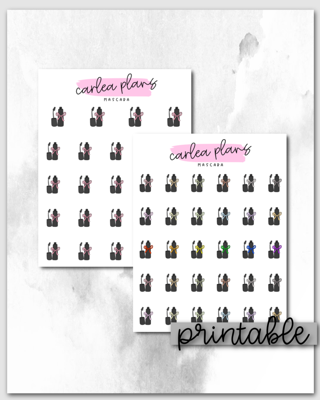 Mascara Icons | Printable Icons