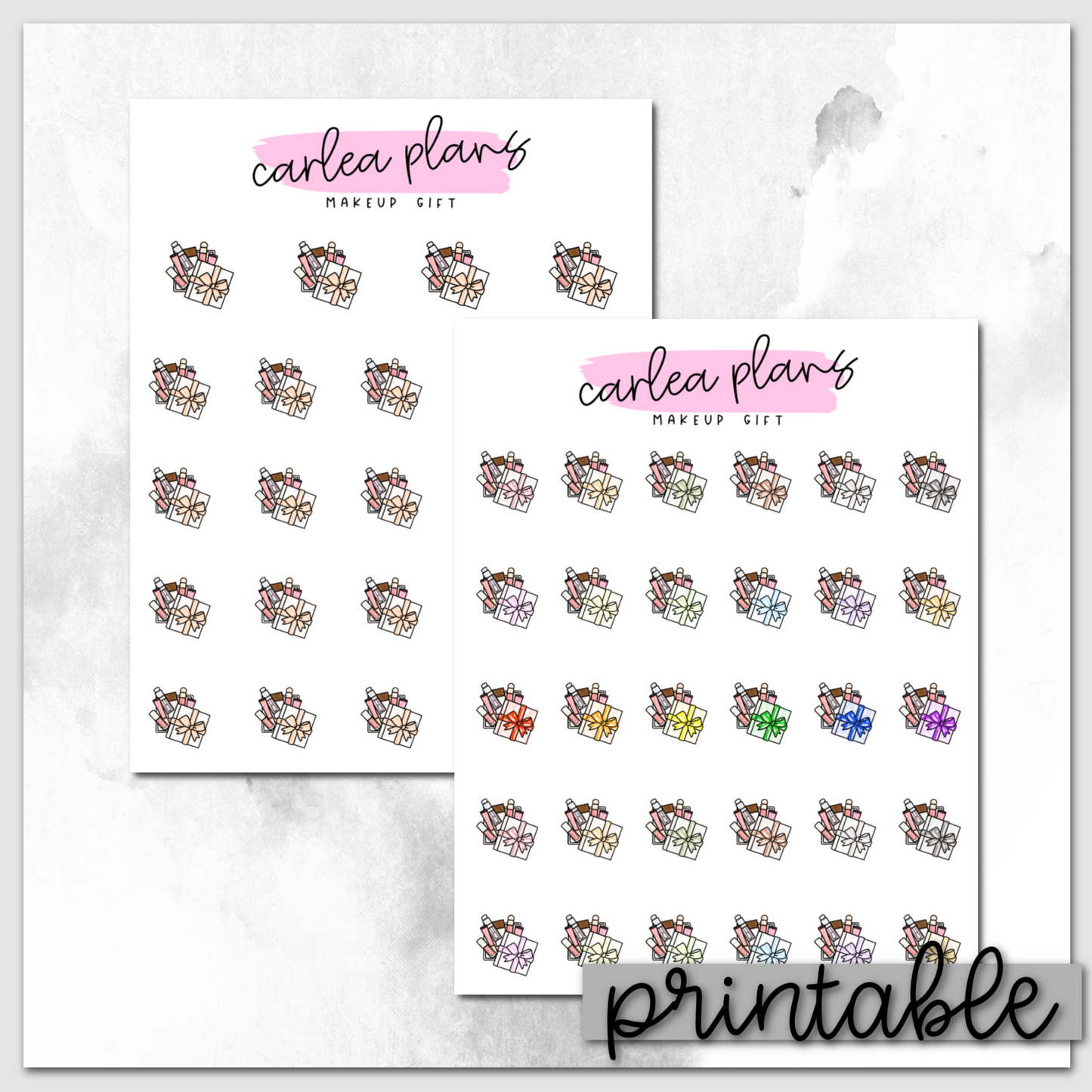 Makeup Gift Icons | Printable Icons