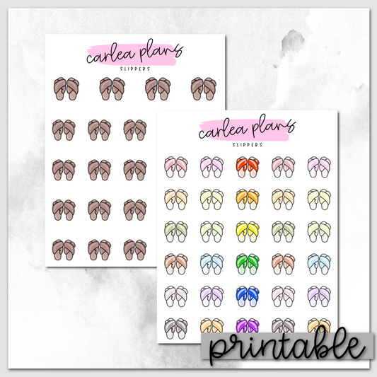 Slipper Icons | Printable Icons