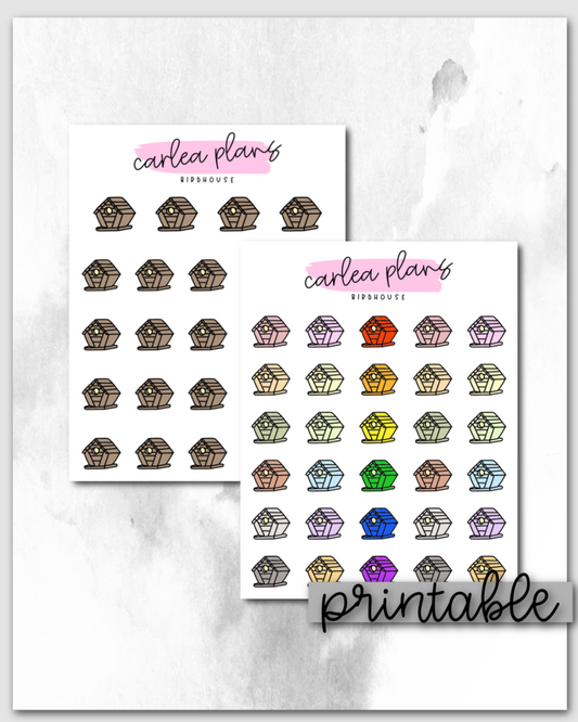 Birdhouse Icons | Printable Icons