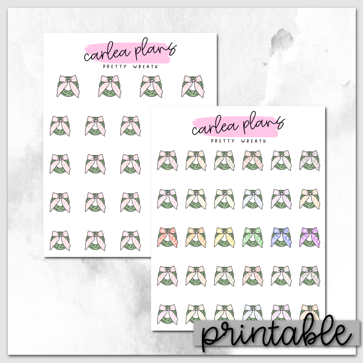 Pretty Wreaths Icons | Printable Icons