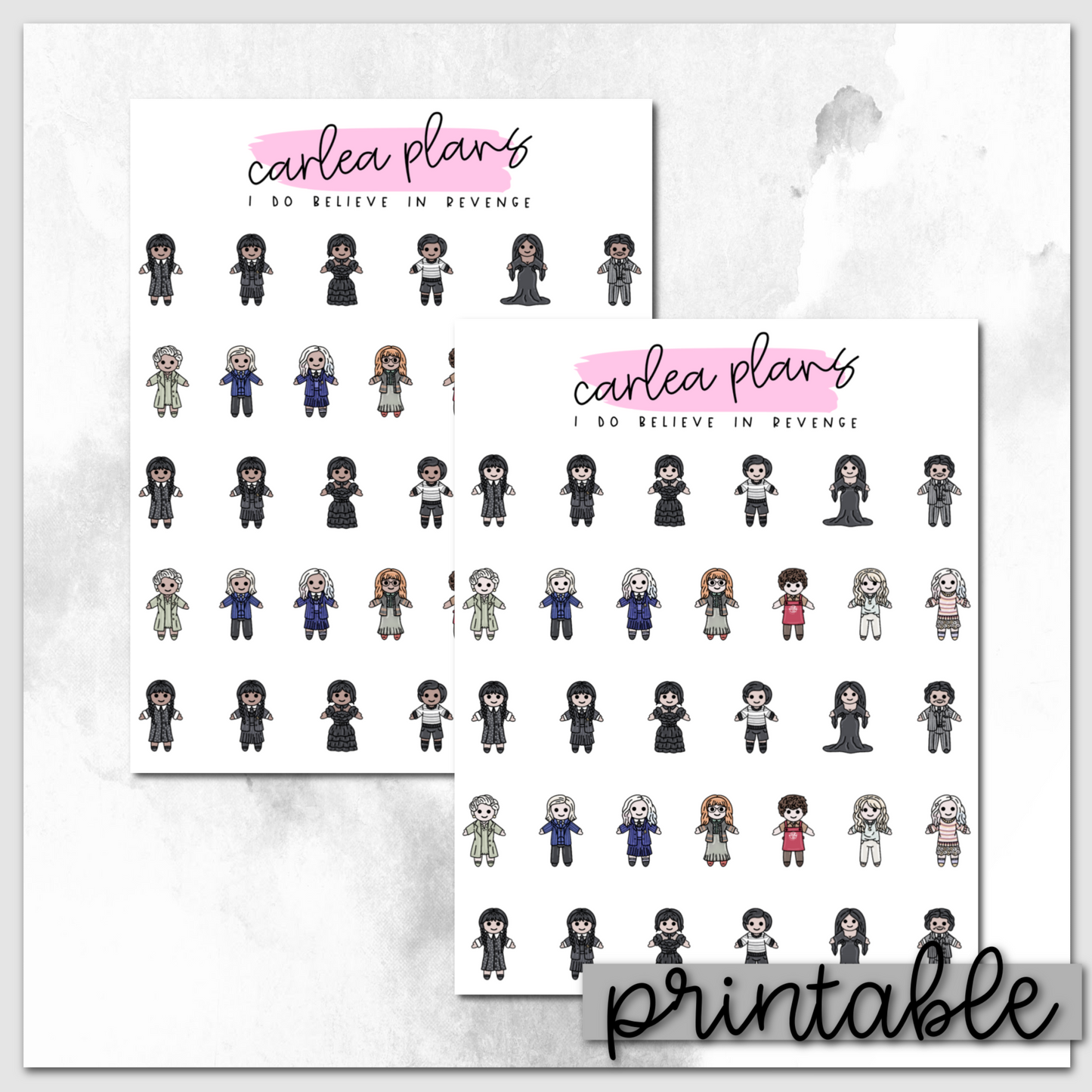 I Do Believe in Revenge Characters | Printable Icons