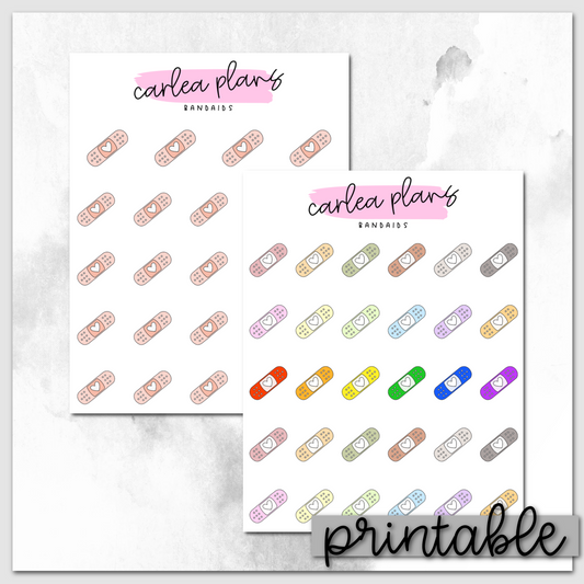 Bandaid Icons | Printable Icons