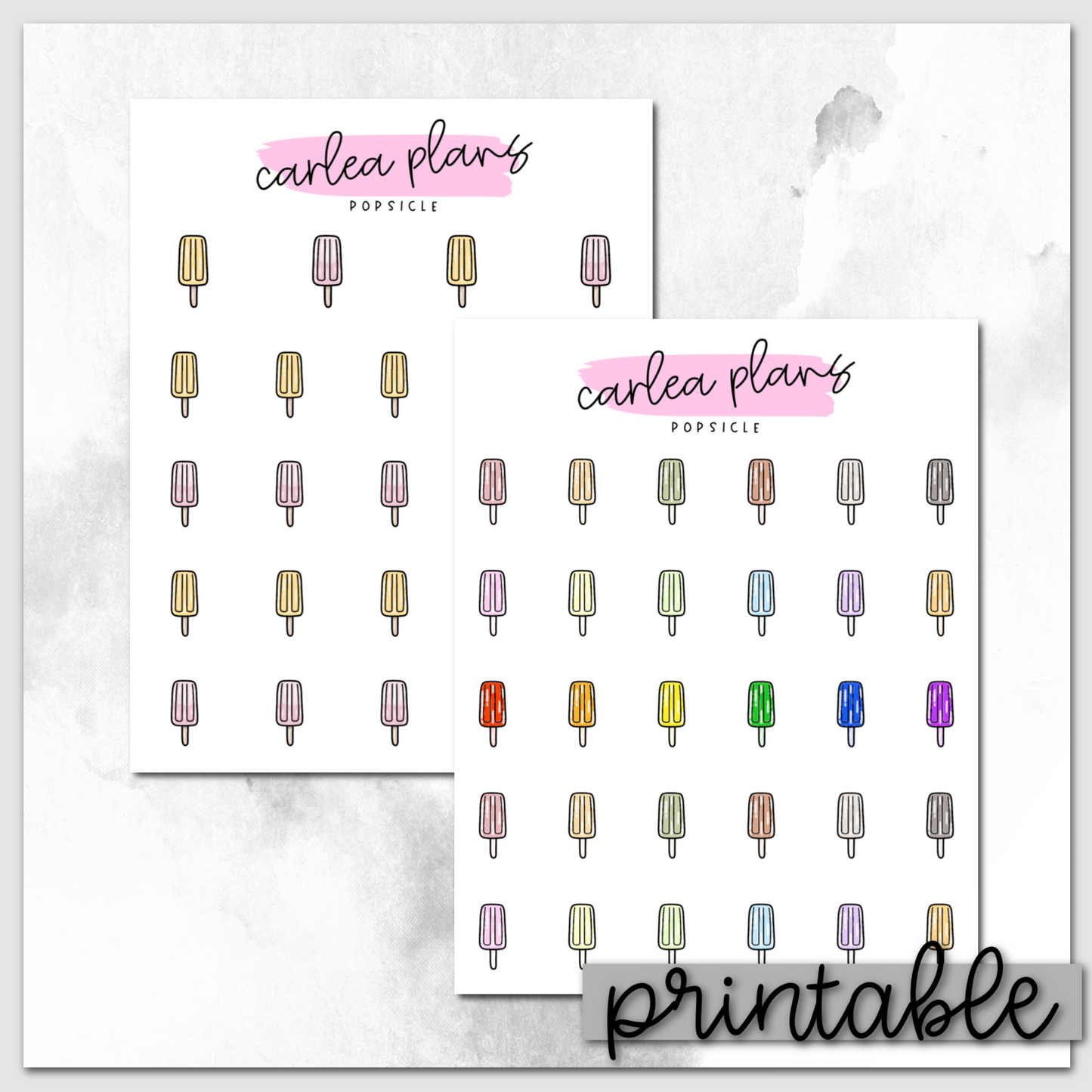 Popsicle Icons | Printable Icons