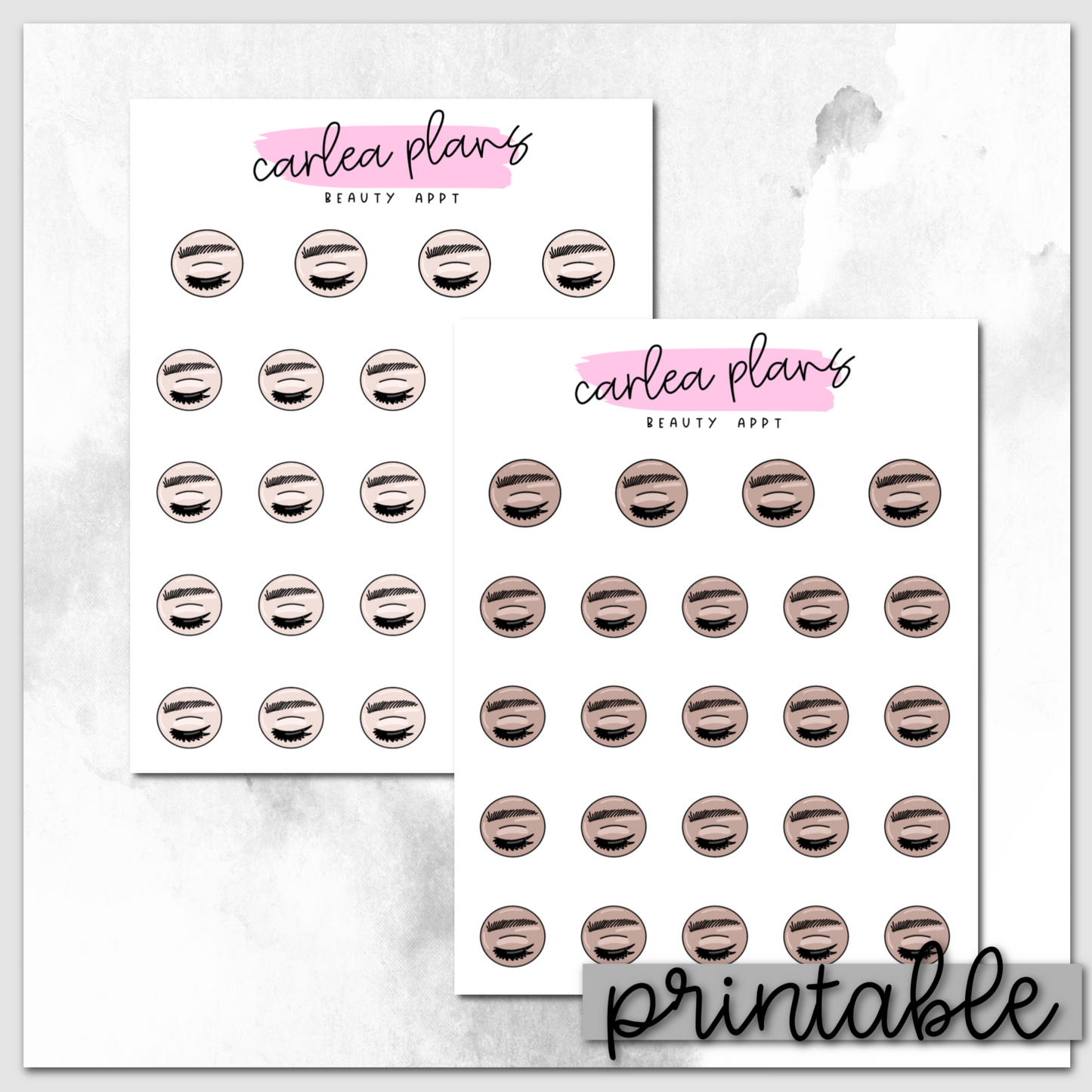 Beauty Appointment Icons | Printable Icons