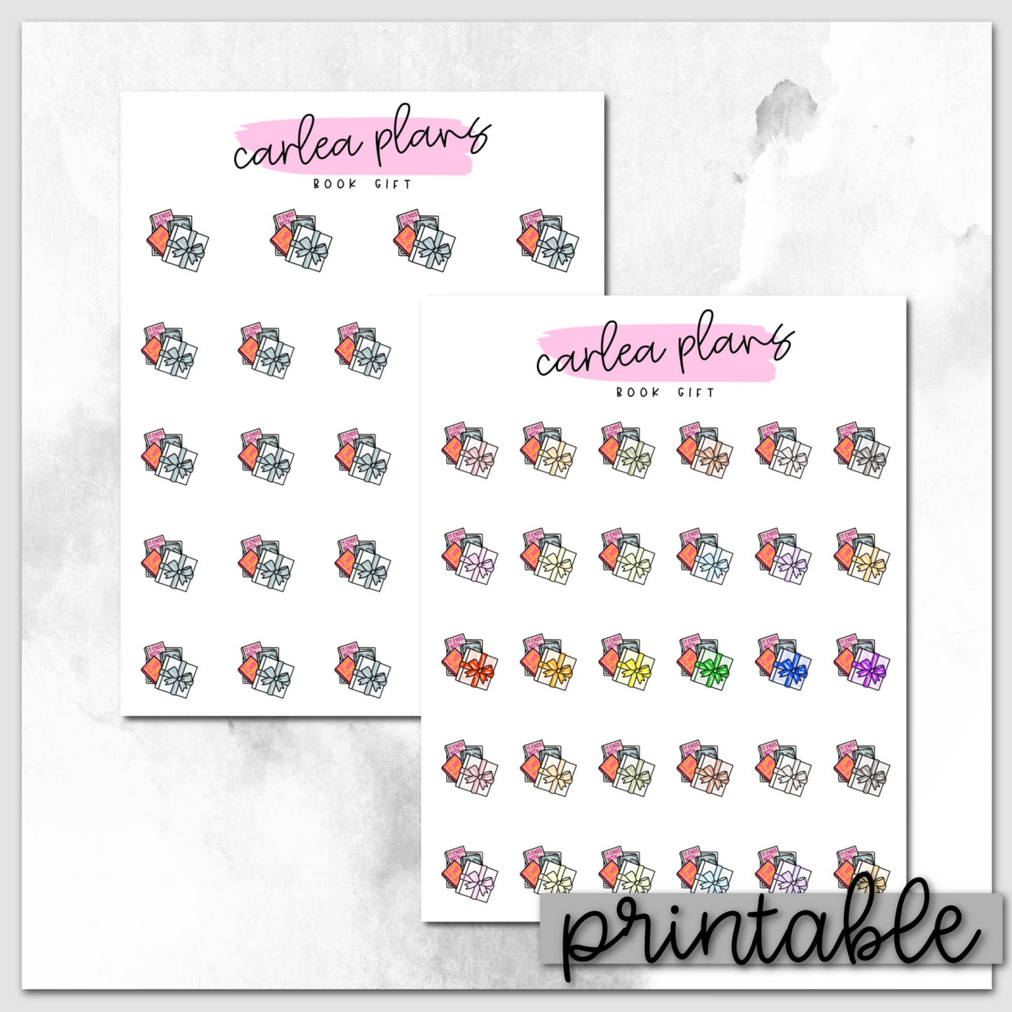 Book Gift Icons | Printable Icons