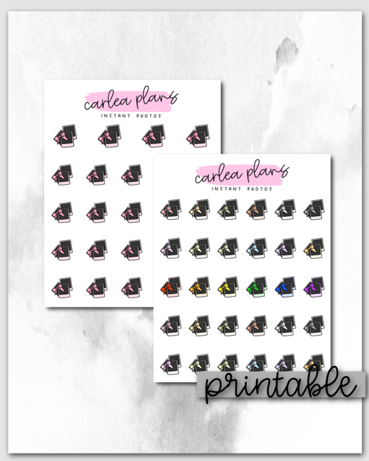 Instant Photo Icons | Printable Icons