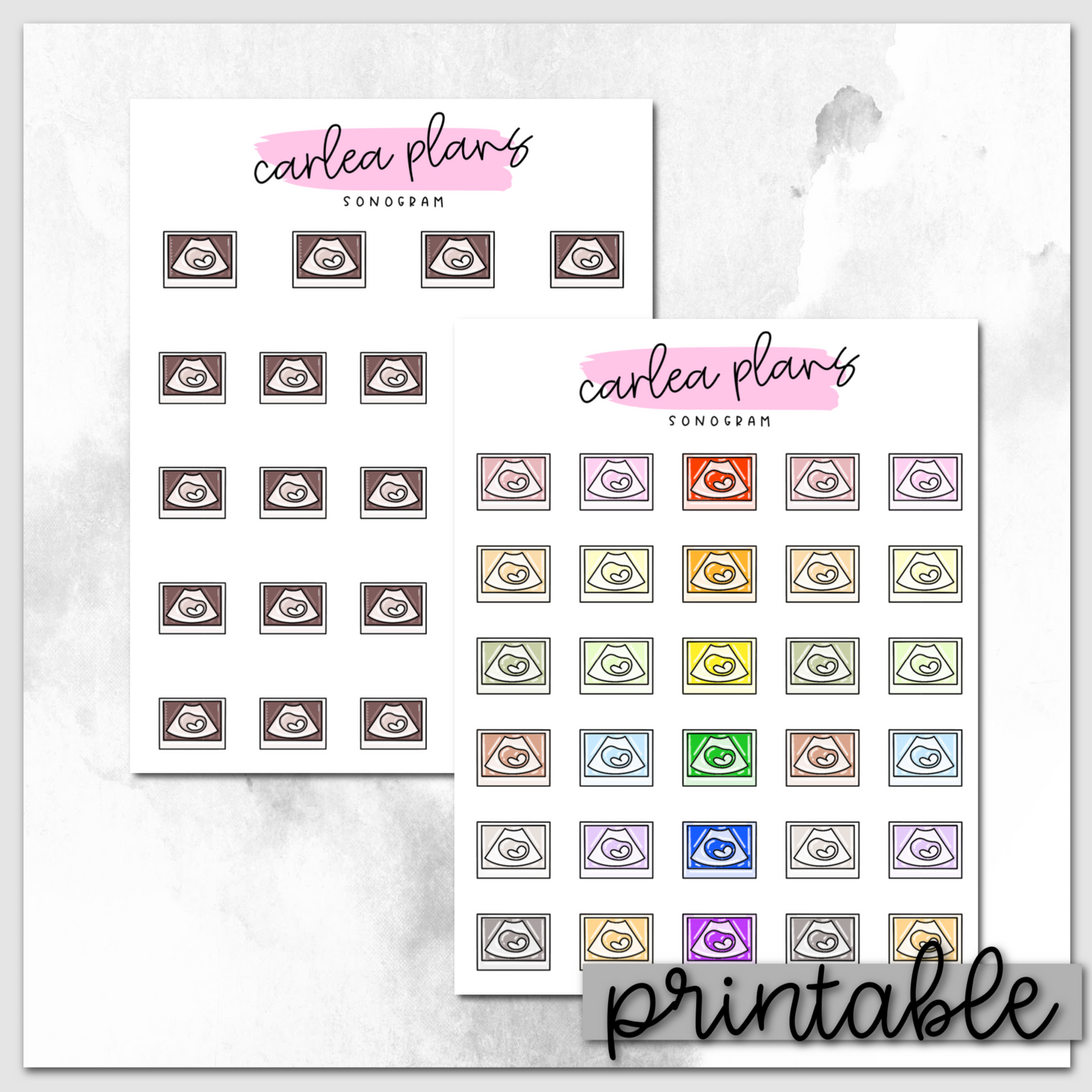 Sonogram Icons | Printable Icons