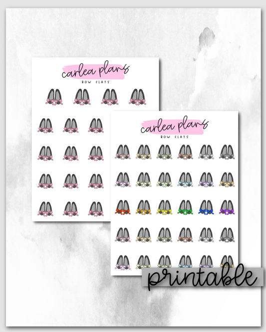Bow Flats Icons | Printable Icons