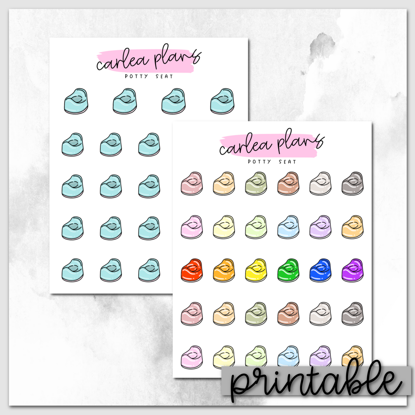 Potty Seat Icons | Printable Icons