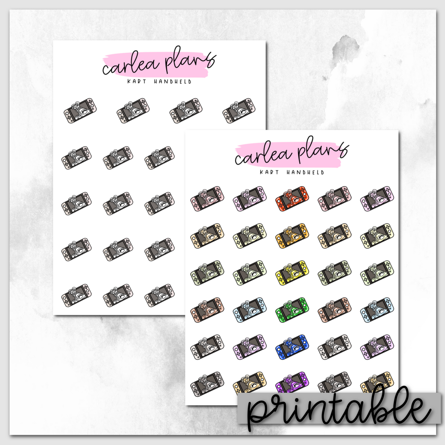 Kart Handheld Icons | Printable Icons