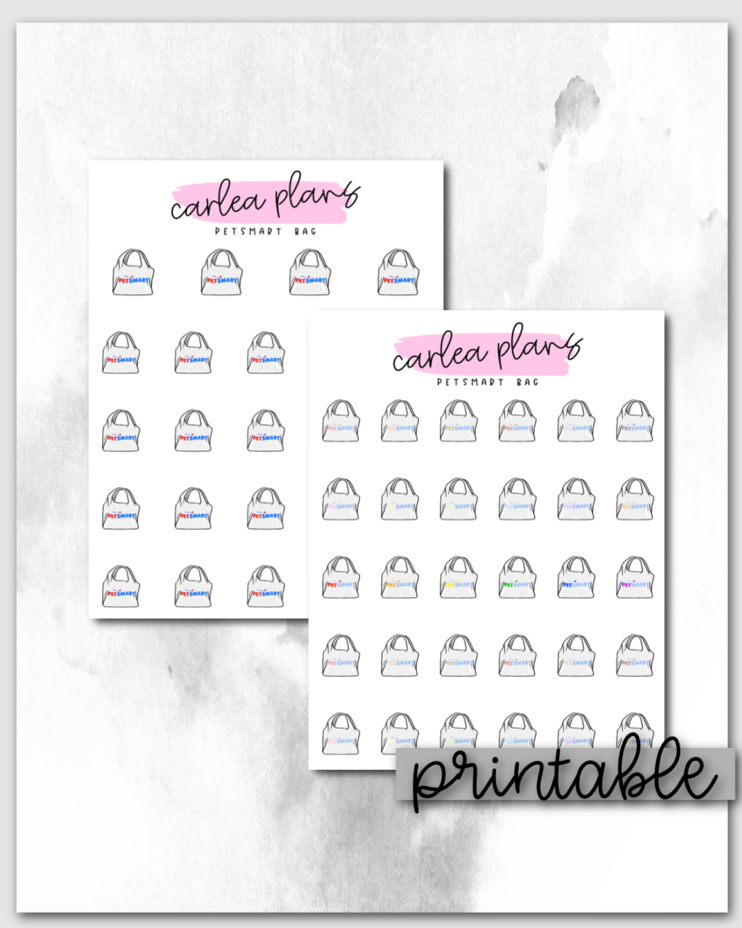 PetSmart Bag Icons | Printable Icons