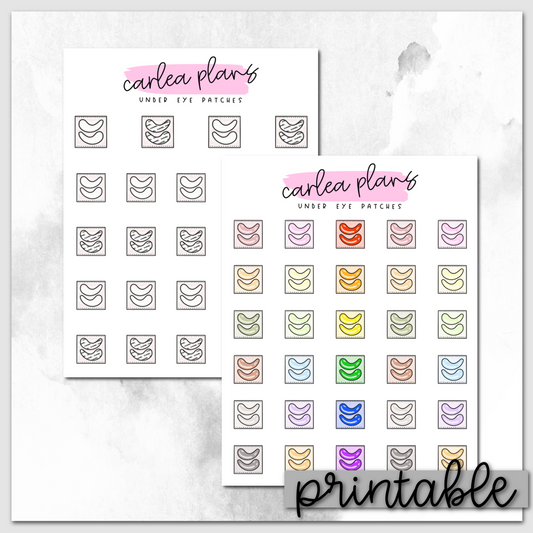 Under Eye Patch Icons | Printable Icons